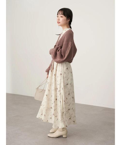 earth music&ecology(アースミュージックアンドエコロジー)の「袖ケーブルニットボレロ*(カーディガン/ボレロ・レディース・モカ/アイボリー/サックスブルー・FREE)」の20枚目の写真