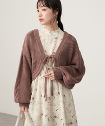 earth music&ecology | 袖ケーブルニットボレロ＊(カーディガン/ボレロ)