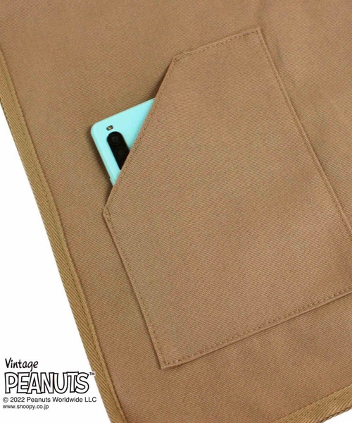 Vintage PEANUTS(ビンテージピーナッツ)の「ルートート/SNOOPY スヌーピー IP.グランデキャンバス.Peanuts-7D(トートバッグ・レディース・グレー/アイボリー/ベージュ・FREE)」の5枚目の写真