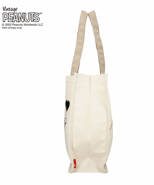 Vintage PEANUTS(ビンテージピーナッツ)の「ルートート/SNOOPY スヌーピー IP.グランデキャンバス.Peanuts-7D(トートバッグ・レディース・グレー/アイボリー/ベージュ・FREE)」の7枚目の写真