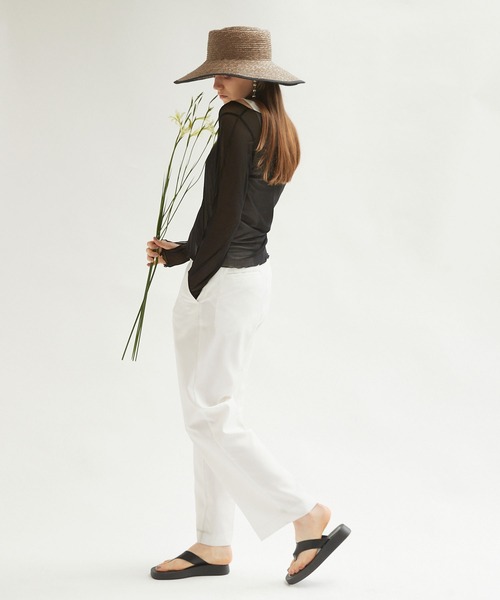 Keeepy(キーピー)の「【Keeepy】tulle diagonal button design ensemble pullover with tank top(Tシャツ/カットソー・レディース・ブラック/ブラック系その他・FREE)」の5枚目の写真
