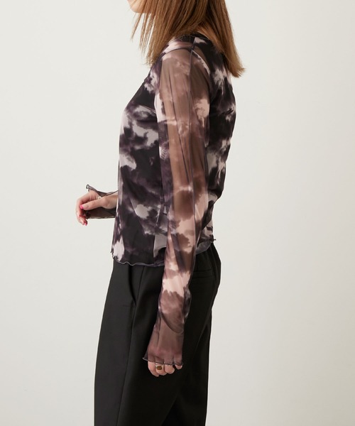 Keeepy(キーピー)の「【Keeepy】tulle diagonal button design ensemble pullover with tank top(Tシャツ/カットソー・レディース・ブラック/ブラック系その他・FREE)」の21枚目の写真