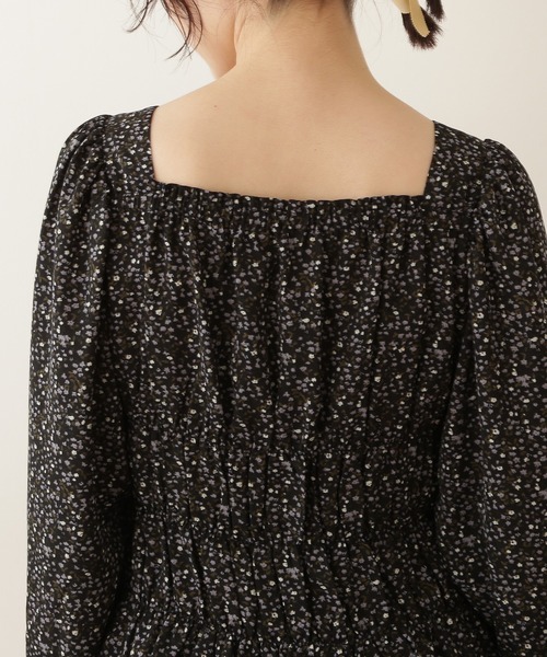 N.（N. Natural Beauty Basic）（エヌエヌナチュラルビューティーベーシック）の「◆シャーリングスクエアブラウス（シャツ/ブラウス・レディース・ホワイト系その他/ブラック系その他/ブルー系その他・MEDIUM）」の10枚目の写真