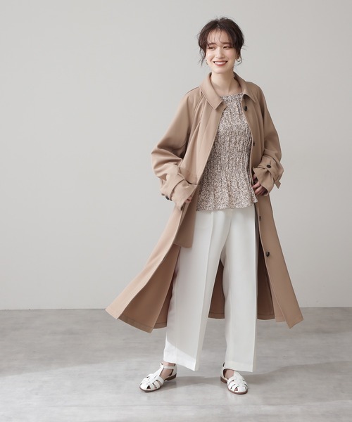 N.（N. Natural Beauty Basic）（エヌエヌナチュラルビューティーベーシック）の「◆シャーリングスクエアブラウス（シャツ/ブラウス・レディース・ホワイト系その他/ブラック系その他/ブルー系その他・MEDIUM）」の11枚目の写真