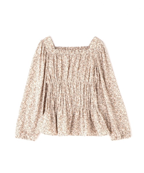 N.（N. Natural Beauty Basic）（エヌエヌナチュラルビューティーベーシック）の「◆シャーリングスクエアブラウス（シャツ/ブラウス・レディース・ホワイト系その他/ブラック系その他/ブルー系その他・MEDIUM）」の22枚目の写真