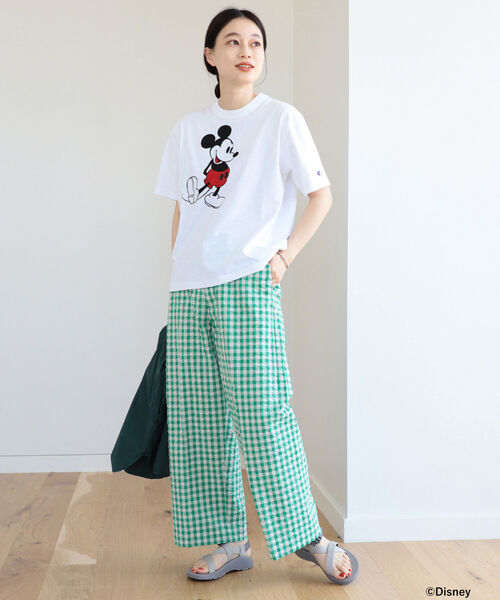 BEAMS BOY(ビームスボーイ)の「Champion × BEAMS BOY / ミッキーマウス / Tシャツ(Tシャツ/カットソー・レディース・ホワイト/グレー/ピンク・SMALL/X-SMALL)」の10枚目の写真