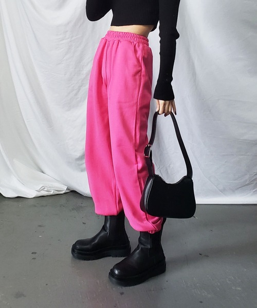 セール】※※【 24色展開 】裏毛カラージョガーパンツ（スウェット