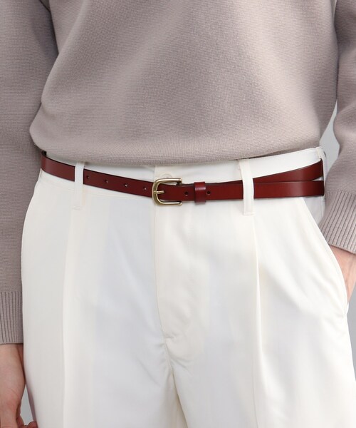 THE SHOP TK (ザ ショップ ティーケー )の「◆イタリーレザーナローベルト(ベルト・メンズ・ブラック/ダークブラウン/ブラウン系・00)」の6枚目の写真