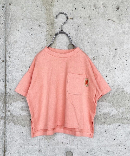 Life Support Products（ライフサポートプロダクツ）の「防汚加工ワイドポケットＴシャツ（80～150cm）（Tシャツ/カットソー・キッズ・ホワイト/ライトブルー/パープル/レッド/ピンク/グリーン/チャコール/イエロー・90/100/110/120/80/130/95/140/150）」の8枚目の写真