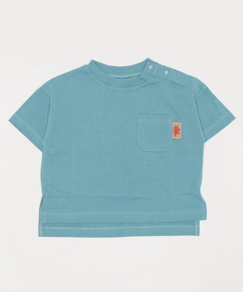 Life Support Products（ライフサポートプロダクツ）の「防汚加工ワイドポケットＴシャツ（80～150cm）（Tシャツ/カットソー・キッズ・ホワイト/ライトブルー/パープル/レッド/ピンク/グリーン/チャコール/イエロー・90/100/110/120/80/130/95/140/150）」の9枚目の写真