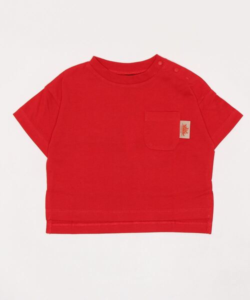 Life Support Products（ライフサポートプロダクツ）の「防汚加工ワイドポケットＴシャツ（80～150cm）（Tシャツ/カットソー・キッズ・ホワイト/ライトブルー/パープル/レッド/ピンク/グリーン/チャコール/イエロー・90/100/110/120/80/130/95/140/150）」の11枚目の写真