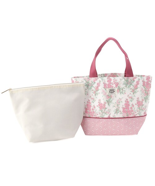 ストックス柄ランチバッグ（トートバッグ）｜LAURA ASHLEY（ローラ