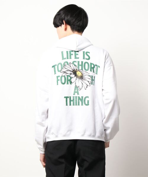 AZUL by moussy(アズールバイマウジー)の「SIGNIFICANT UPTICK HOODIE/シグニフィカントアップティックフーディ(パーカー・メンズ・ブラック/ベージュ/ホワイト・LARGE/MEDIUM)」の5枚目の写真