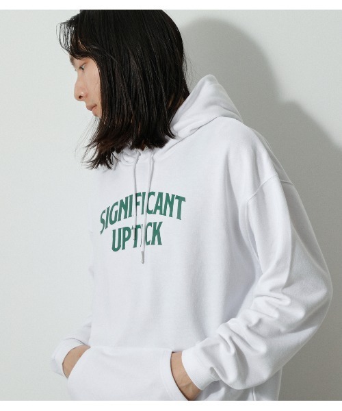 AZUL by moussy(アズールバイマウジー)の「SIGNIFICANT UPTICK HOODIE/シグニフィカントアップティックフーディ(パーカー・メンズ・ブラック/ベージュ/ホワイト・LARGE/MEDIUM)」の14枚目の写真