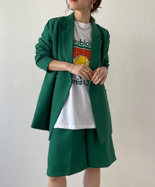 Half Set Pants テーラードジャケット 美シルエットハーフパンツセットアップ W を購入できます Properson ジャケット アウター Jacket Set テーラードジャケット 美シルエットハーフパンツセットアップ セットアップ Wee9s ウィークス のファッション