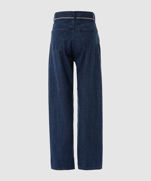 NOMA t.d.(ノーマティーディー)の「Denim Wide Jeans -Women's(デニムパンツ・レディース・インディゴブルー/ナチュラル・1/2)」の4枚目の写真