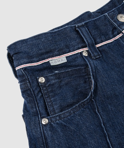 NOMA t.d.(ノーマティーディー)の「Denim Wide Jeans -Women's(デニムパンツ・レディース・インディゴブルー/ナチュラル・1/2)」の7枚目の写真