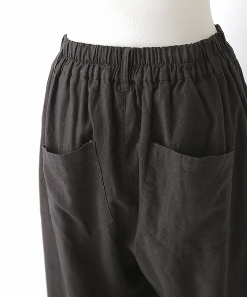 n'OrLABEL(ノアールレーベル)の「【廃盤】『風合いリネン混サイドボタンワイドパンツ』(その他パンツ・レディース・ブラック/モカ・1/2)」の18枚目の写真