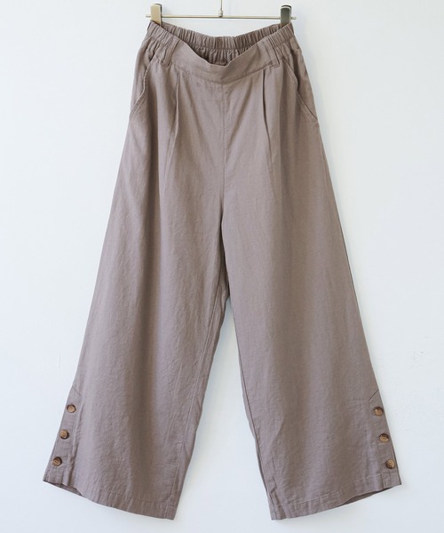 n'OrLABEL(ノアールレーベル)の「【廃盤】『風合いリネン混サイドボタンワイドパンツ』(その他パンツ・レディース・ブラック/モカ・1/2)」の22枚目の写真