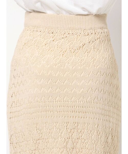 Ungrid（アングリッド）の「透かし編みニットフレアスカート（スカート・レディース・チャコールグレー/ベージュ/ダークオレンジ・FREE）」の20枚目の写真