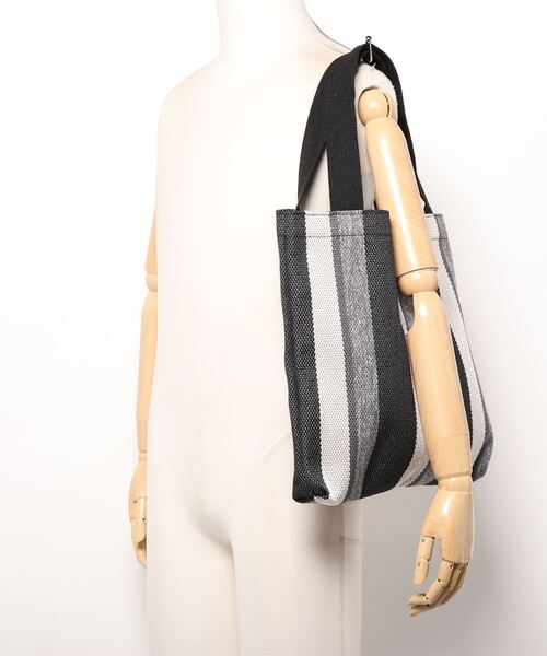 Ritzy（リッツィー）の「ストライプ柄トートバッグ（トートバッグ・レディース・ブラック/ベージュ/グレー・FREE）」の14枚目の写真