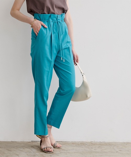 ベルト付ハイウエストタックパンツ（その他パンツ）｜ur's（ユアーズ）