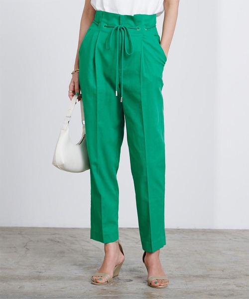 ベルト付ハイウエストタックパンツ（その他パンツ）｜ur's（ユアーズ）