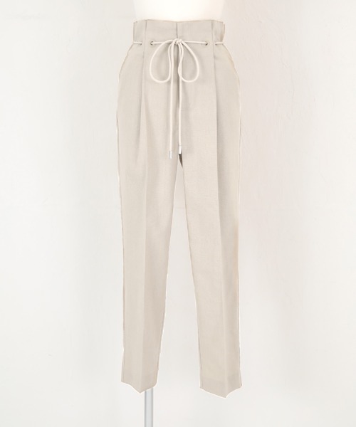 ベルト付ハイウエストタックパンツ（その他パンツ）｜ur's（ユアーズ）