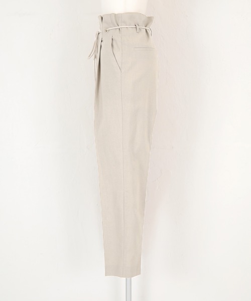 ベルト付ハイウエストタックパンツ（その他パンツ）｜ur's（ユアーズ）