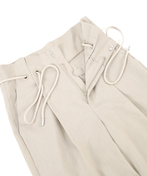ベルト付ハイウエストタックパンツ（その他パンツ）｜ur's（ユアーズ）