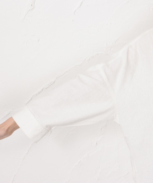 NAVY（ネイビー）の「ミントリネン スキッパーシャツ（シャツ/ブラウス・レディース・ホワイト/ライム/ベージュ/チャコール・フリー）」の21枚目の写真