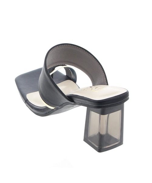 JELLY BEANS（ジェリービーンズ）の「メタルラインクリアヒールトングサンダル(210-338)JELLY BEANS(ジェリービーンズ)（サンダル・レディース・グリーン/ブラック/ホワイト・M/L/S/LL）」の5枚目の写真