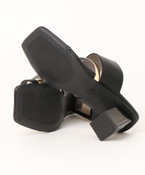 JELLY BEANS（ジェリービーンズ）の「メタルラインクリアヒールトングサンダル(210-338)JELLY BEANS(ジェリービーンズ)（サンダル・レディース・グリーン/ブラック/ホワイト・M/L/S/LL）」の10枚目の写真