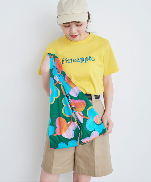 『SALE 30％OFF』売れ筋商品|||CHILD WOMAN チャイルドウーマン 40/2天竺 Pineapple/Flower 刺繍Tシャツ CHILD WOMAN（チャイルドウーマン）の「40/2天竺 Pineapple