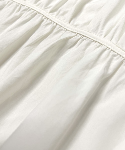 JUNOAH（ジュノア）の「フリル襟ノースリーブブラウス（シャツ/ブラウス・レディース・ブラック/アイボリー/マスタード/グレー・MEDIUM/LARGE）」の9枚目の写真