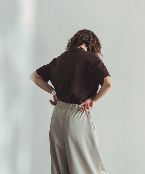 【新品未使用】【FIL DE FER】シースルーストライプ✕ローンコンビブラウス 新品未使用】【FIL DE FER】シースルーストライプ✕ローンコンビ
