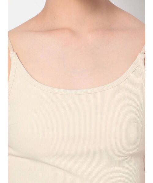 EVRIS(エヴリス)の「バックオープンリブキャミソール(キャミソール・レディース・ブラック/アイボリー・FREE)」の12枚目の写真