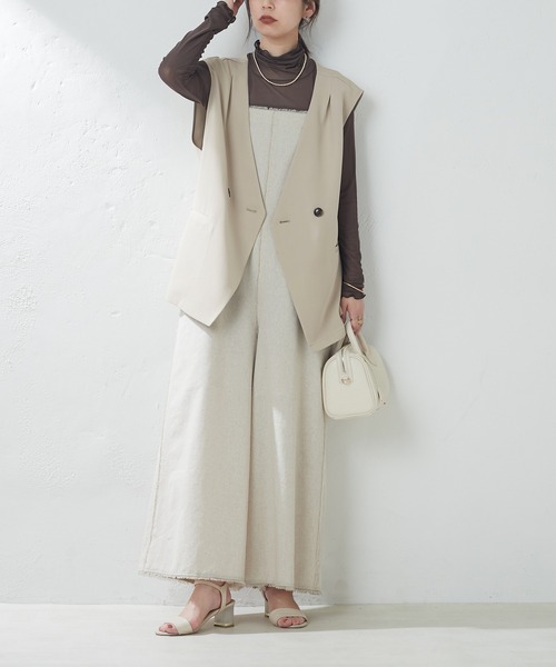 natural couture(ナチュラルクチュール)の「再予約/WEB限定/程良い肌見せで女性らしさ引き立つ パワーネットシアータートル(Tシャツ/カットソー・レディース・グレー系その他/ベージュ/ブラック/グリーン/オフホワイト/チェック/ベージュ系/ピンク系/ブラウン・FREE)」の16枚目の写真