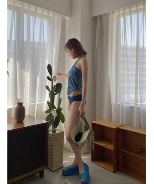 LAGUA GEM（ラグアジェム）の「HALTER NECK SWIM WEAR　ホルターネック スイムウェア（水着・レディース・ブルー/グリーン・FREE）」の16枚目の写真