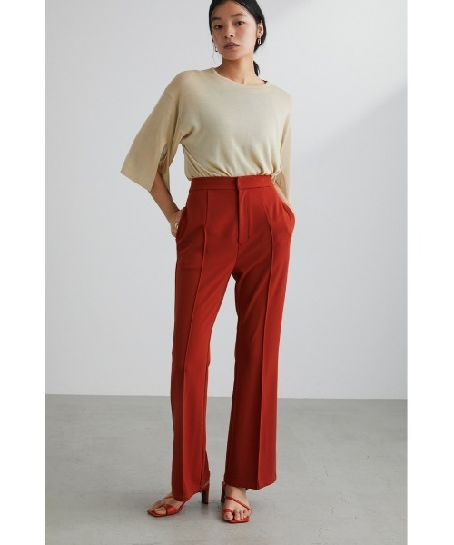 STYLEMIXER(スタイルミキサー)の「センターシームストレッチパンツ(スラックス・レディース・オレンジ/ベージュ/ブラック・X-SMALL/MEDIUM/SMALL)」の5枚目の写真