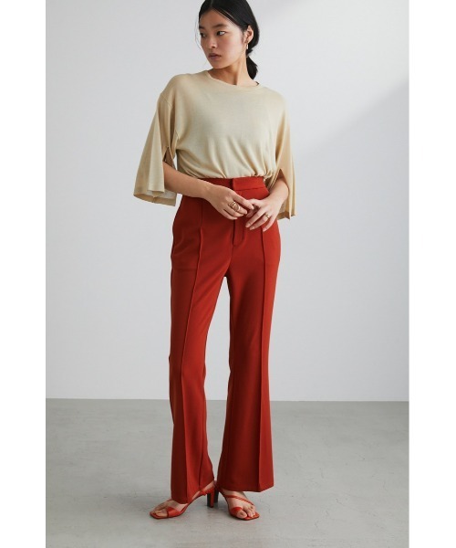 STYLEMIXER(スタイルミキサー)の「センターシームストレッチパンツ(スラックス・レディース・オレンジ/ベージュ/ブラック・X-SMALL/MEDIUM/SMALL)」の21枚目の写真