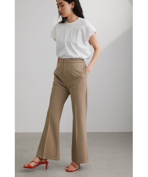 STYLEMIXER(スタイルミキサー)の「センターシームストレッチパンツ(スラックス・レディース・オレンジ/ベージュ/ブラック・X-SMALL/MEDIUM/SMALL)」の4枚目の写真