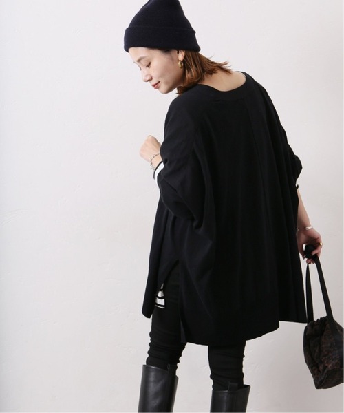 JOURNAL STANDARD(ジャーナルスタンダード)の「《追加3》ハイツイストコットンポンチョカーディガン(カーディガン/ボレロ・レディース・ブラック/グレー/グリーン・FREE)」の17枚目の写真