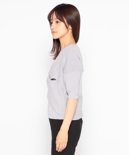 MISCH MASCH(ミッシュマッシュ)の「クロスドルマンニットアンサンブル(アンサンブル・レディース・ブラック/ホワイト/モカ/ラベンダー・MEDIUM)」の10枚目の写真