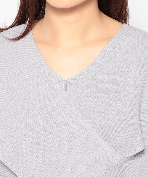 MISCH MASCH(ミッシュマッシュ)の「クロスドルマンニットアンサンブル(アンサンブル・レディース・ブラック/ホワイト/モカ/ラベンダー・MEDIUM)」の12枚目の写真
