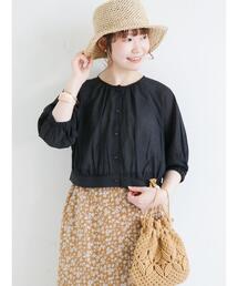 ehka sopo | シアーショート丈ブラウス(シャツ/ブラウス)