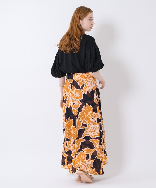 Paradise Picnic（パラダイスピクニック）の「Lallia Mu イビザスカート（スカート・レディース・イエロー/オレンジ・FREE）」の14枚目の写真