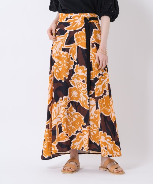 Paradise Picnic（パラダイスピクニック）の「Lallia Mu イビザスカート（スカート・レディース・イエロー/オレンジ・FREE）」の21枚目の写真