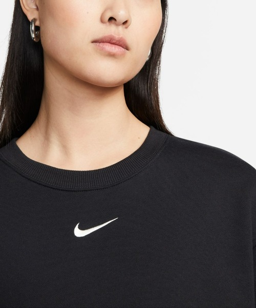NIKE(ナイキ)の「NIKE WOMENS PHNX FLC OS CREW / ナイキ ウィメンズ スタイル フリース クルー トップス 【SP】(スウェット・レディース・ホワイト/ブラック・S/L/M)」の4枚目の写真