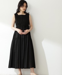 N.（N. Natural Beauty Basic） | 【S Size Line】◆コットンローンスクエアネックティアードワンピース(ワンピース)
